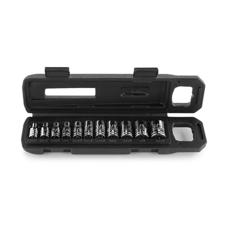 HART 11-Piece 1/4-inch Drive Standard Socket Set, Standard SAE Sockets