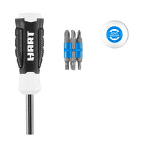 (2 pack) HART 13-Piece Ratcheting Screwdriver, In-Handle Storage