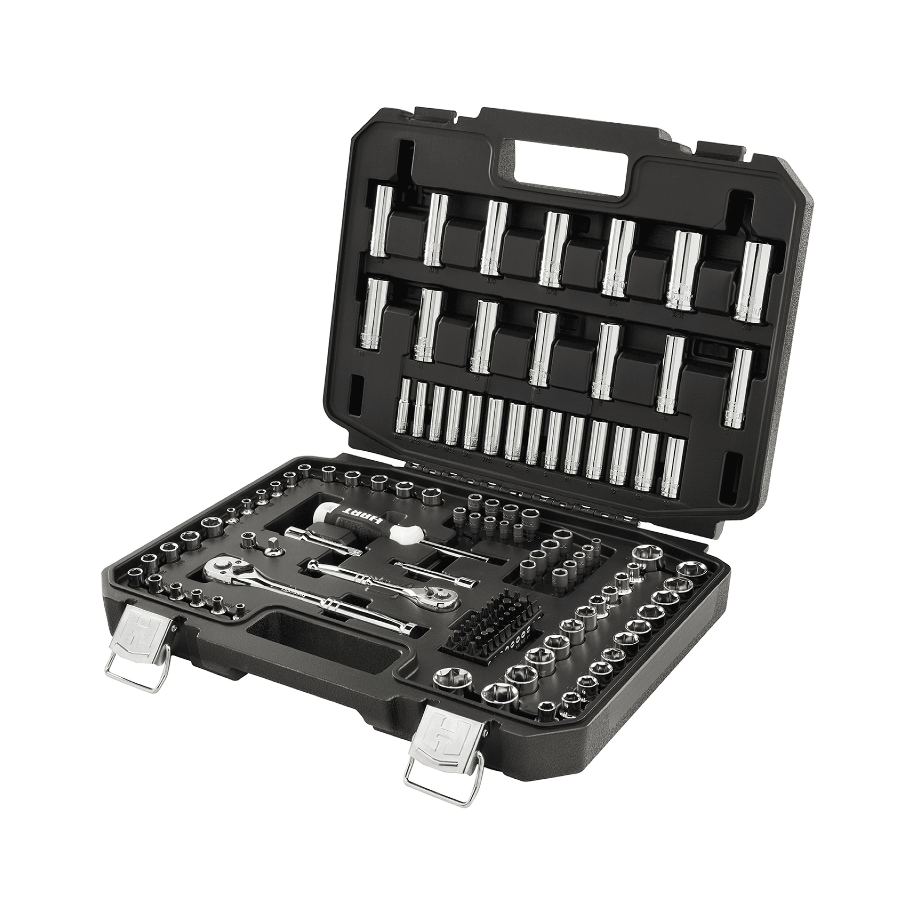 1/4 Square Drive Socket Set with Metric Hex Profile and