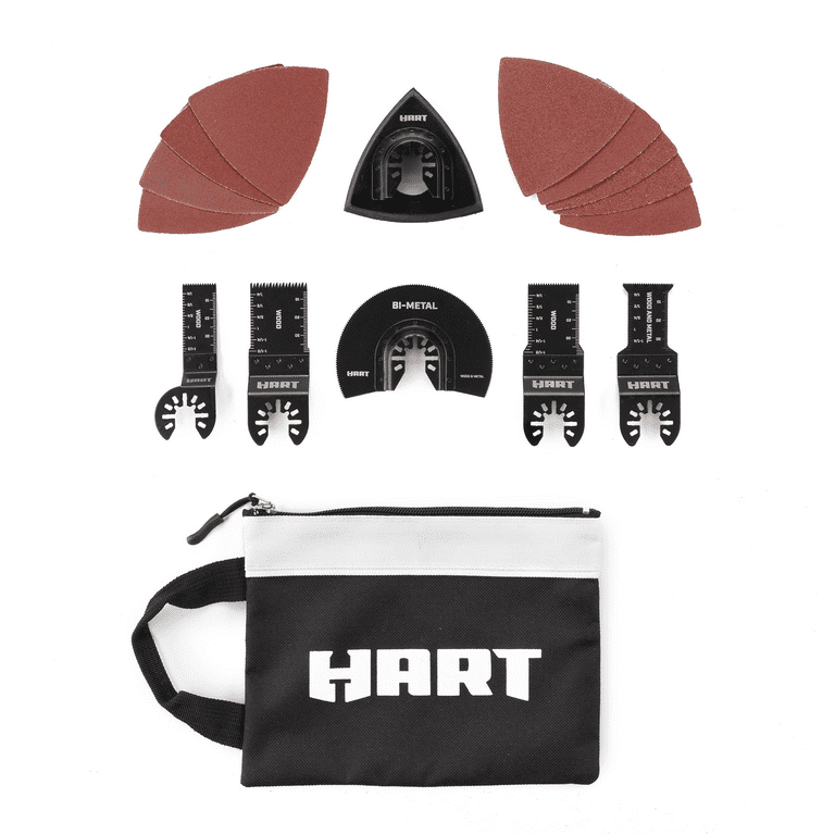 HART 15 Piece Oscillating Multi-Tool Blade and Accessory Set