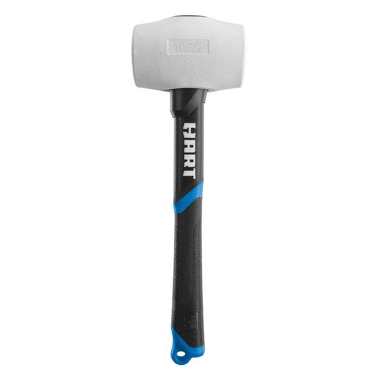 HART 16-Ounce White Rubber Mallet 