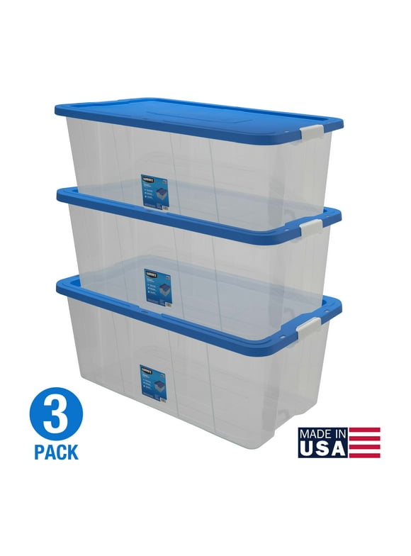 Plastic Totes in Plastic Storage Bins & Boxes Clear