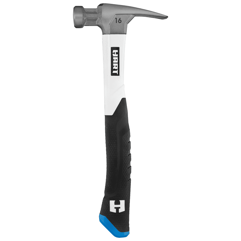 HART 16oz Fiberglass Handle Hammer, Rip Claw, Magnetic Nail