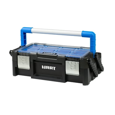 HART 18" Cantilever Organizer, Resin Tool Box for Small Tools and Parts, Tool Storage and Organizaion