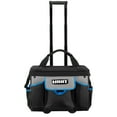 HART 18inch Rolling Tool Bag, Waterproof Bottom, Telescoping Pull