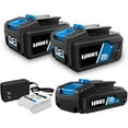 HART 2Pack 20Volt 4ah Batteries and 2ah Battery