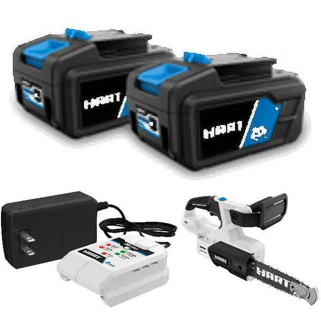 HART 2-Pack 20-Volt 4ah Batteries and Pruning Saw