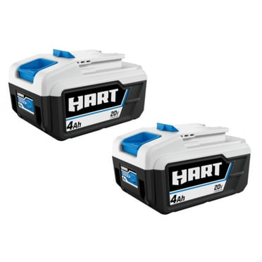 HART 2-Pack 20 Volts 4.0Ah Lithium-Ion Batteries (Charger Not Included)
