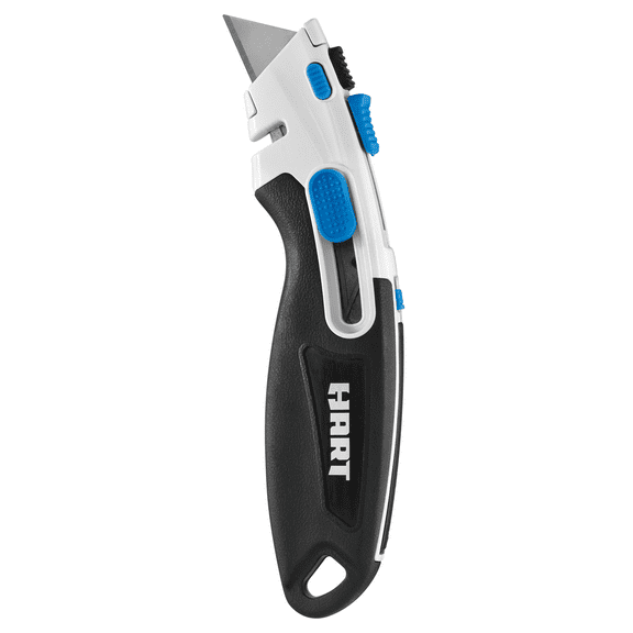 HART 2-in-1 Safety Utility Knife, In-Handle Blade Storage