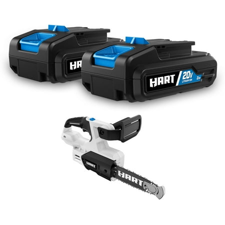 HART 2-pack 20-Volt 2Ah Batteries and Pruning Saw