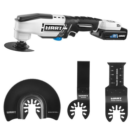 HART 20-VOLT CORDLESS MULIT-TOOL, HR 3P OSC ACC SET