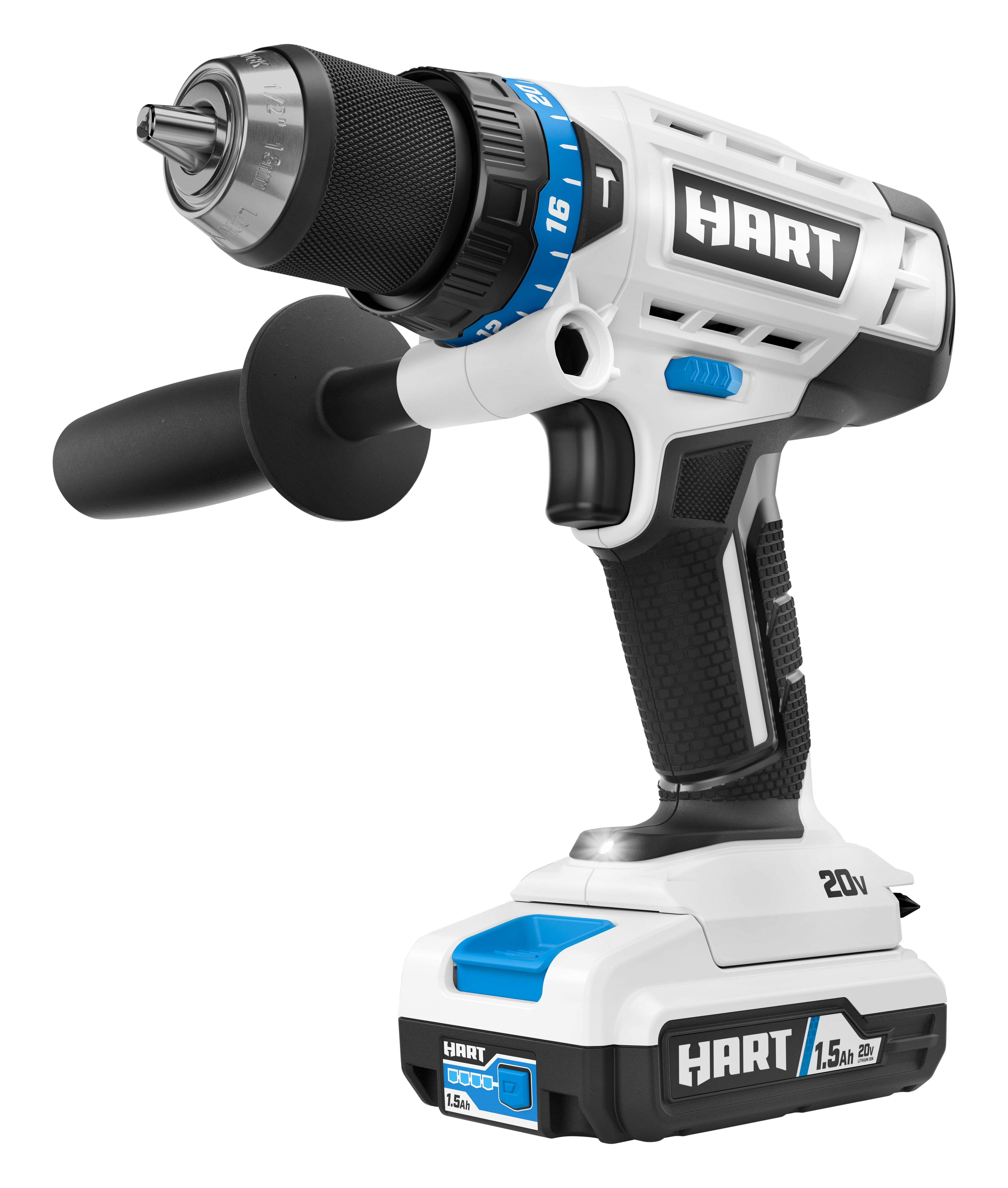 HART 20 Volt 1 2 inch Cordless Hammer Drill Kit Gen2