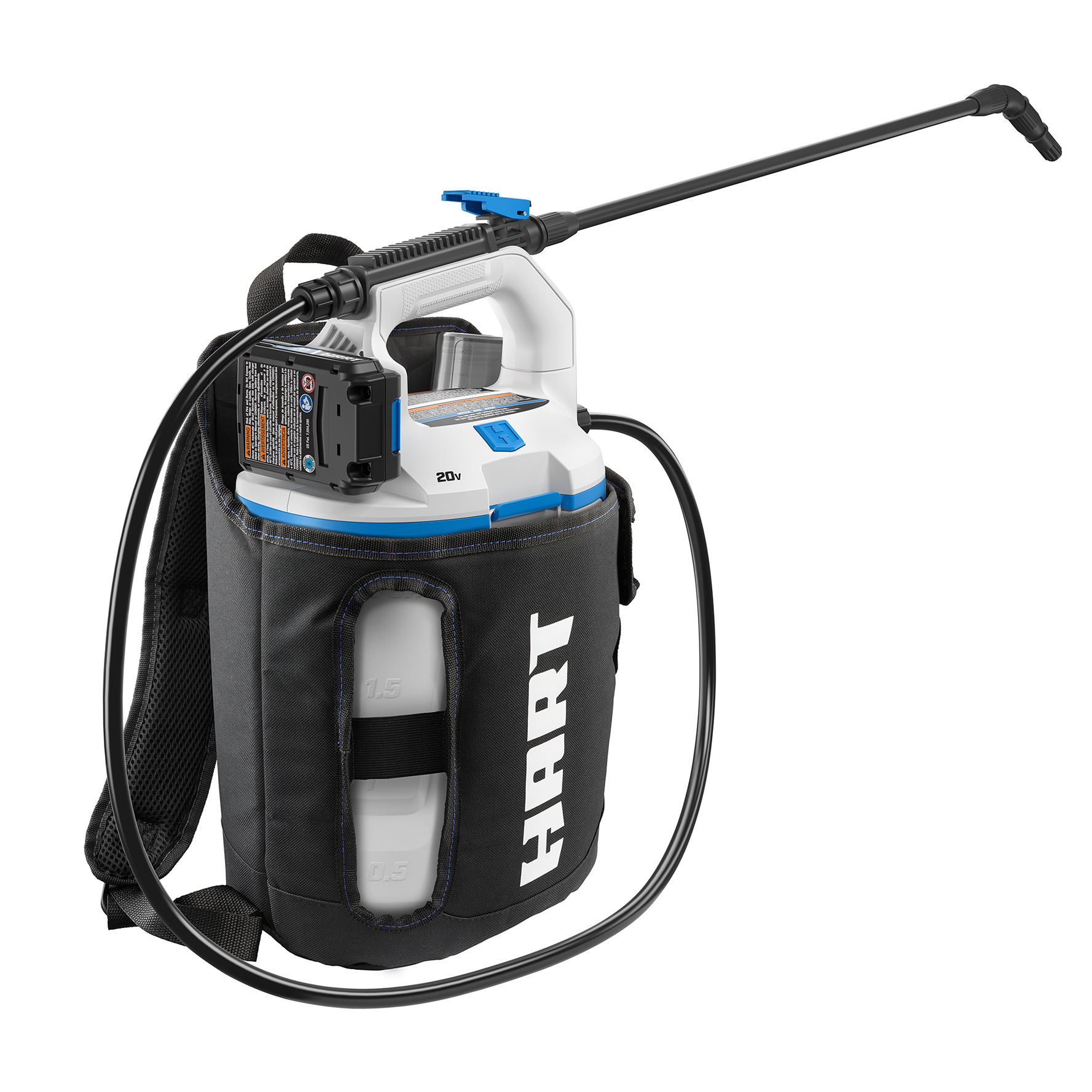 HART 20-Volt 2 Gallon Cordless Backpack Chemical Sprayer Kit, (1) 2.0Ah Lithium-Ion Battery - image 1 of 12