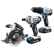 HART 20-Volt 3-Tool Combo Kit 2 2.0Ah Lithium-Ion Batteries
