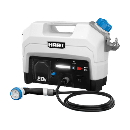 HART 20-Volt 50 PSI Rinser Kit, (1) 20-Volt 2Ah Lithium-Ion Battery