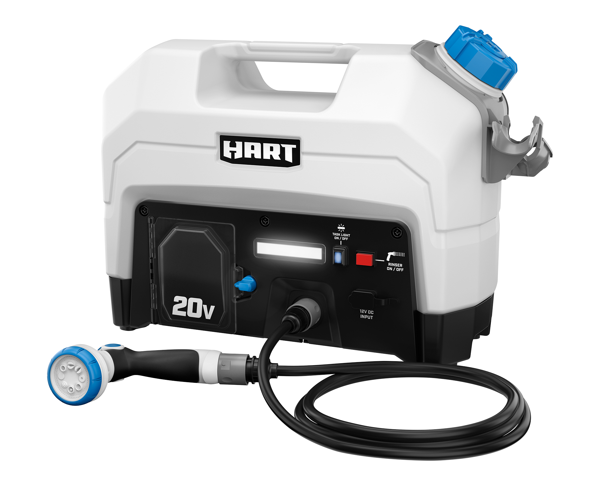 HART 20-Volt 50 PSI Rinser Kit, (1) 20-Volt 2Ah Lithium-Ion Battery - image 1 of 13