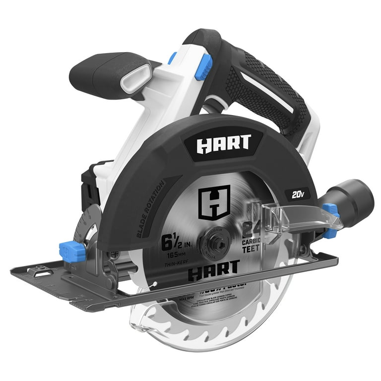 20V 6-Tool Combo Kit (1/2 Drill/Driver, Impact Driver, LED Light,  Reciprocating Saw, Circular Saw, Random Orbit Sander, (1) 4.0Ah & (1) 1.5Ah  Lithium-Ion Batteries) - HART Tools