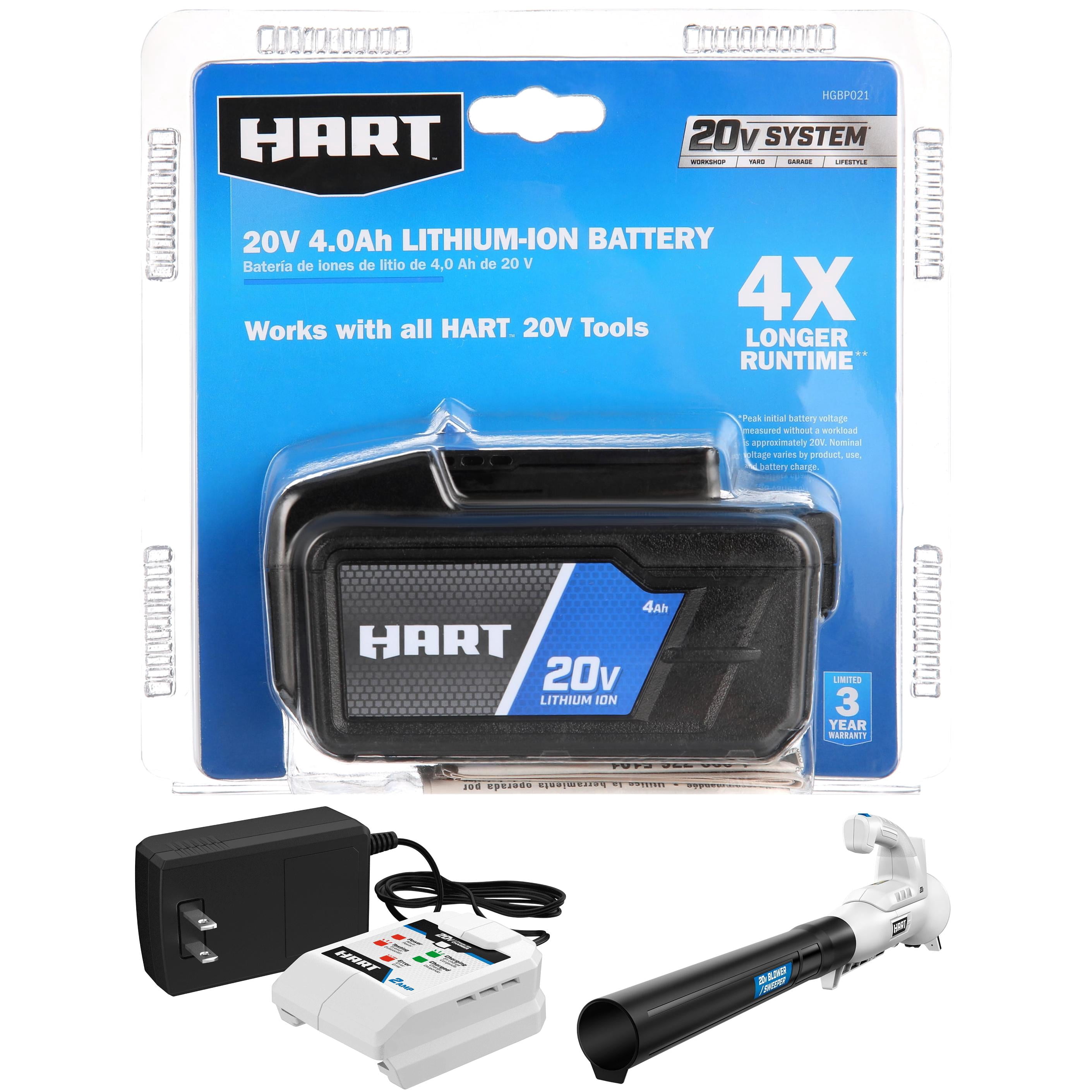 HART 20-Volt Bazooka Blower with 4.0 Ah Battery (1-Tool)