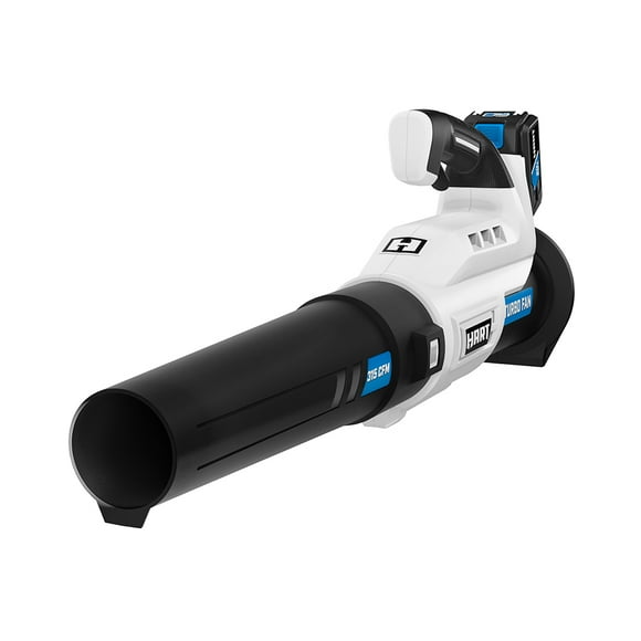 HART 20-Volt Brushless 110 mph at 350 CFM Turbo Fan Blower Kit, (1) 4.0Ah Lithium-Ion Battery