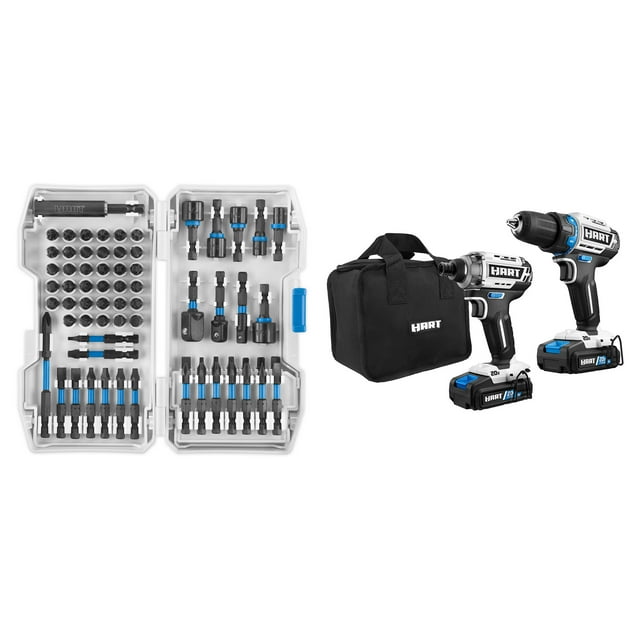 HART 20Volt Brushless Drill/Impact Driver and 31PC Impact Driver Set