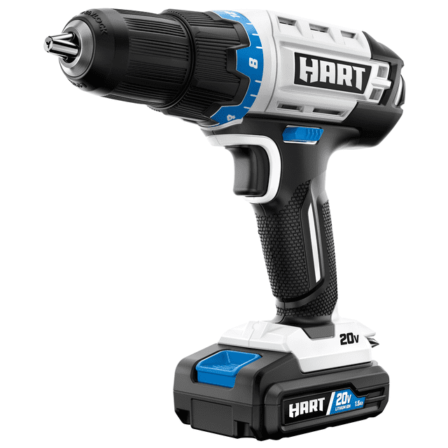 HART 20-Volt Cordless 1/2-inch Drill/Driver Kit (1) 1.5Ah Lithium-Ion Battery