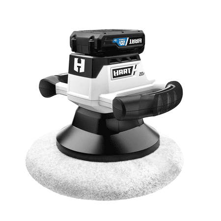 HART 20-Volt Cordless 10-inch Random Orbit Buffer Kit, (1) 20-Volt 1.5Ah Lithium-Ion Battery