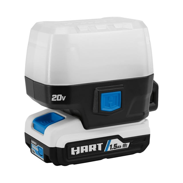 HART 20Volt Cordless LED Compact Area Light Kit, 400 Lumens, (1) 1.5Ah