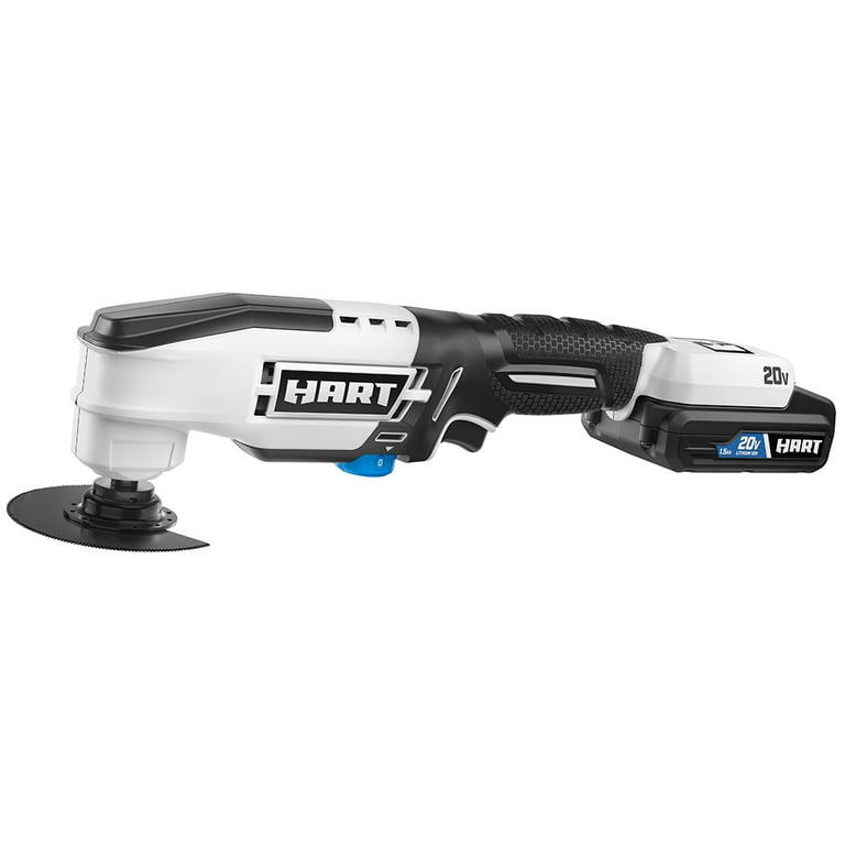 HART 20-Volt Cordless Multi Tool Kit (1) 1.5 Ah Lithium Ion Battery HART 20-Volt Cordless Multi Tool Kit (1) 1.5 Ah Lithium Ion Battery