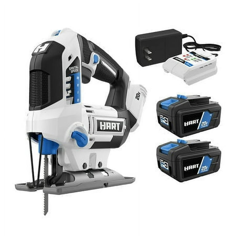 HART 20 Volt Cordless Orbital Jigsaw 2CT 20 Volt 4Ah Lithium Ion