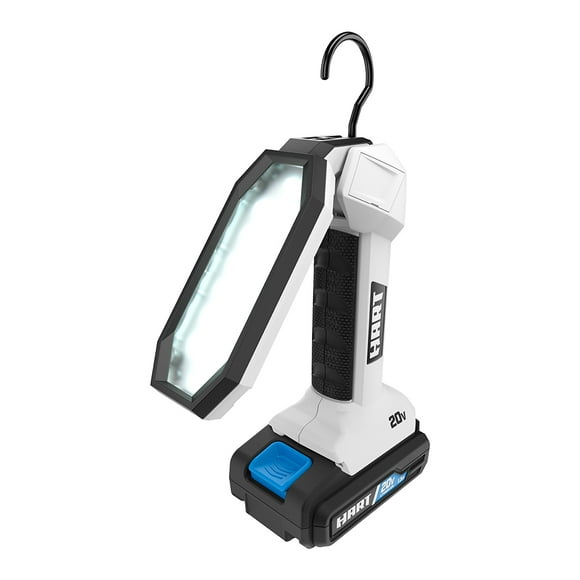 HART 20-Volt LED Folding Project Light Kit, 850 Lumens, (1) 1.5Ah Lithium-Ion Battery