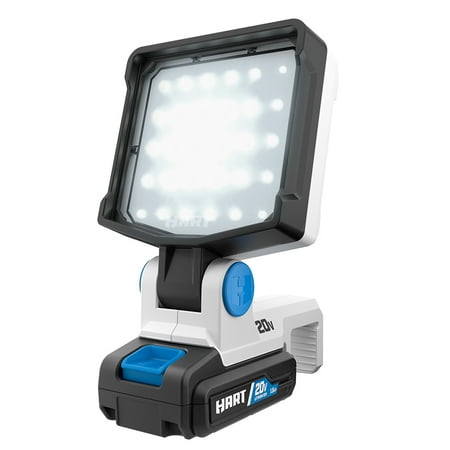 HART 20-Volt LED Work Light Kit, 1,500 Lumens, (1) 1.5Ah Lithium-Ion Battery