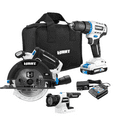 thumbnail image 1 of HART 20V 3-Tool Combo Kit, Drill, 6-1/2" Circular Saw, and LED Light 1 Each, 1 of 8