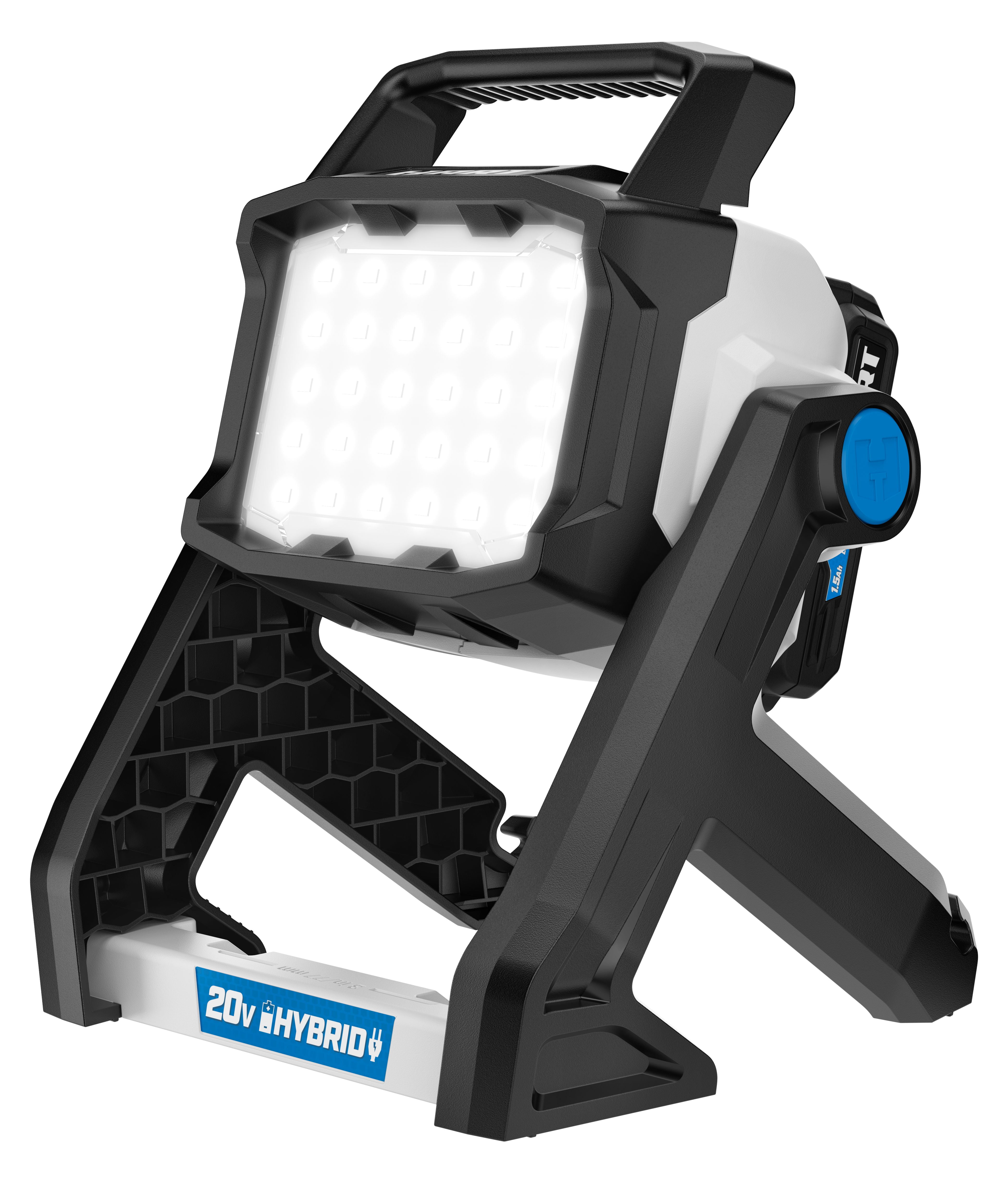 HART 20V Hybrid LED Site Light Kit Cordless Battery Operated Work