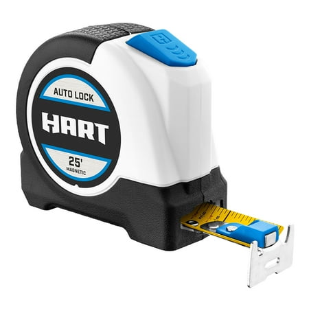HART 25-Foot Auto-Lock Magnetic Tape Measure