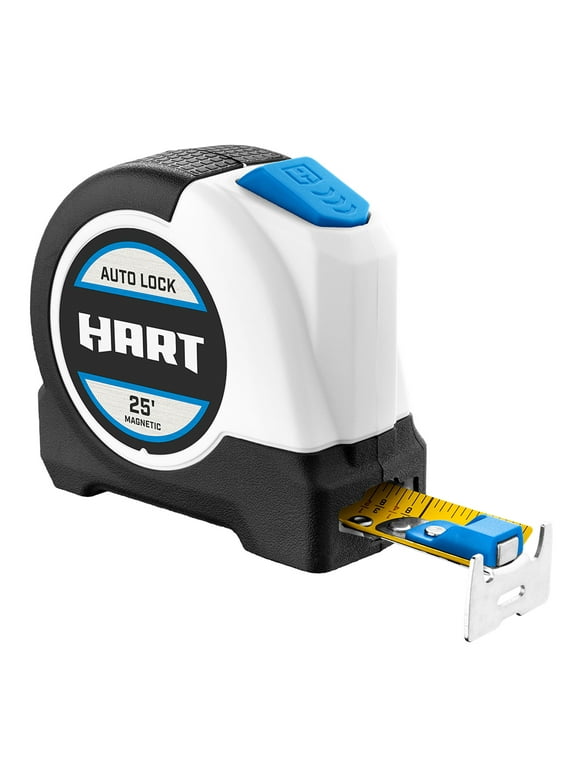 HART 25-Foot Auto-Lock Magnetic Tape Measure