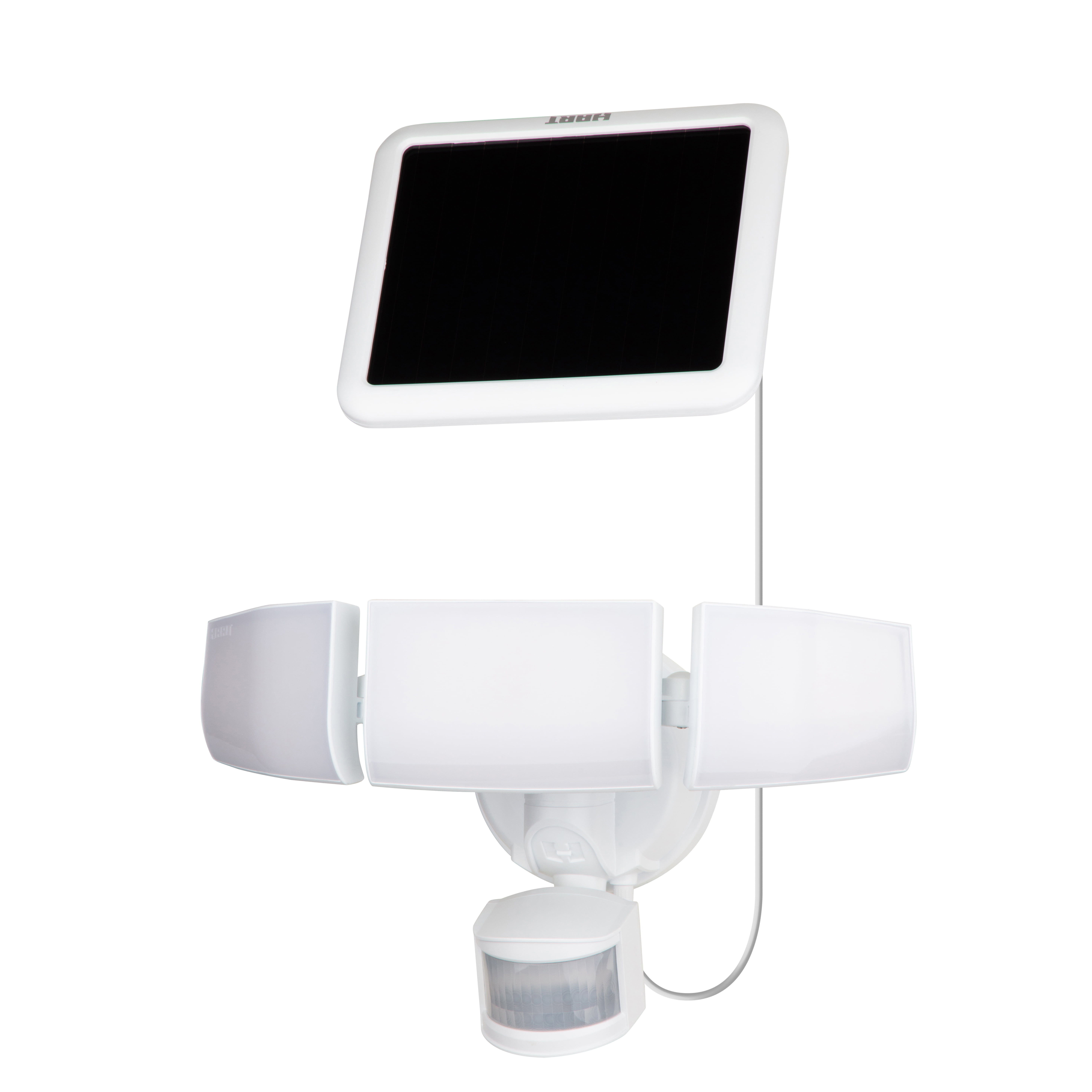 HART 3-Head Solar Motion Sensing Security LED Light with Adjustable Light  Heads, 2500 Lumens
