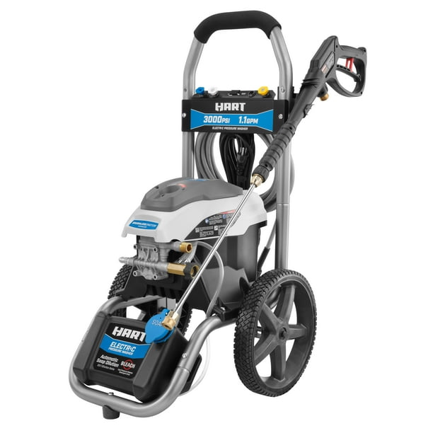 HART 3000PSI 1.1 GPM Cold Water Electric Pressure Washer, Brushless