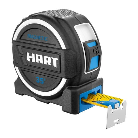 HART 35-Foot Pro Grade Tape Measure, Fraction Markings