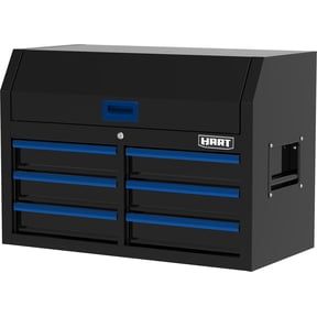 HART 36-Inch 6-Drawer Heavy-Duty Steel Tool Chest, Locking Storage, Garage Organizer