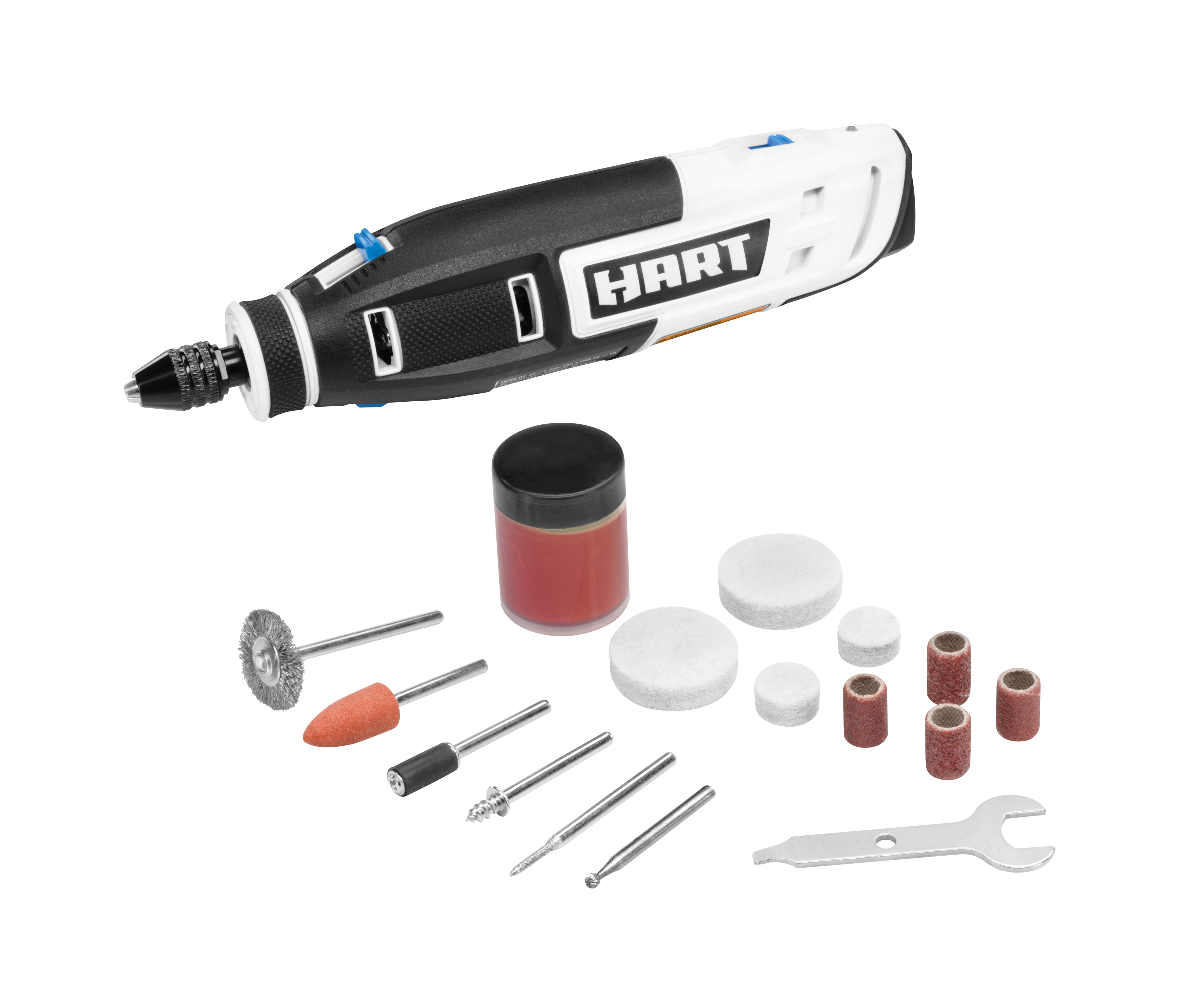 Se tilbage realistisk indtryk HART 4-Volt Rotary Tool Kit with Accessories - Walmart.com