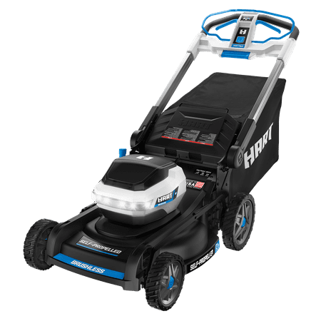 HART 40-Volt 21-inch Supercharge 3-in-1 Self-Propelled Mower Kit, (2) 6.0Ah Lithium-Ion Batteries