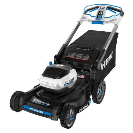 HART 40-Volt SUPERCHARGE Brushless 21-inch 3-in-1 Self-Propelled Mower (2) 6.0 Ah Lithium-Ion Batteries