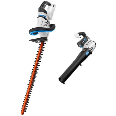 HART 40-Volt Turbo Fan Blower Kit with 40-Volt 24-Inch Hedge Trimmer (2-Tool)