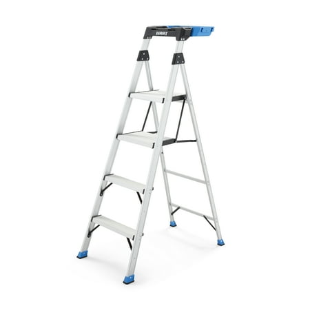 HART 5.5 ft Hybrid Aluminum Ladder w/ Work Tray