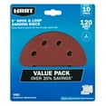 thumbnail image 1 of HART 5-Inch Hook and Loop Sanding Discs 120 Grit, 1 of 6