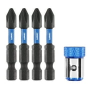 HART 5-Piece Impact Drive Bit Set (PH2) with Magnetic Sleeve