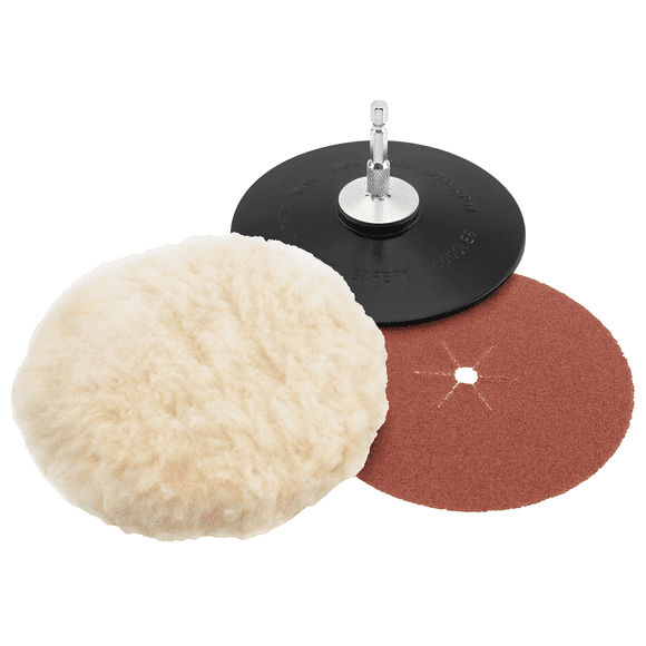 HART 5-inch Polishing and Sanding Wheel Set, Blue