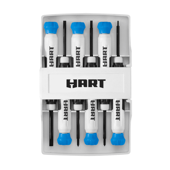 HART 6-Piece Precision Screwdriver Set with Comfort Grip