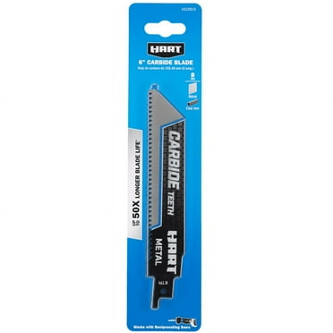 HART 6-inch 8 TPI Carbide Metal Cutting Reciprocating Saw Blade