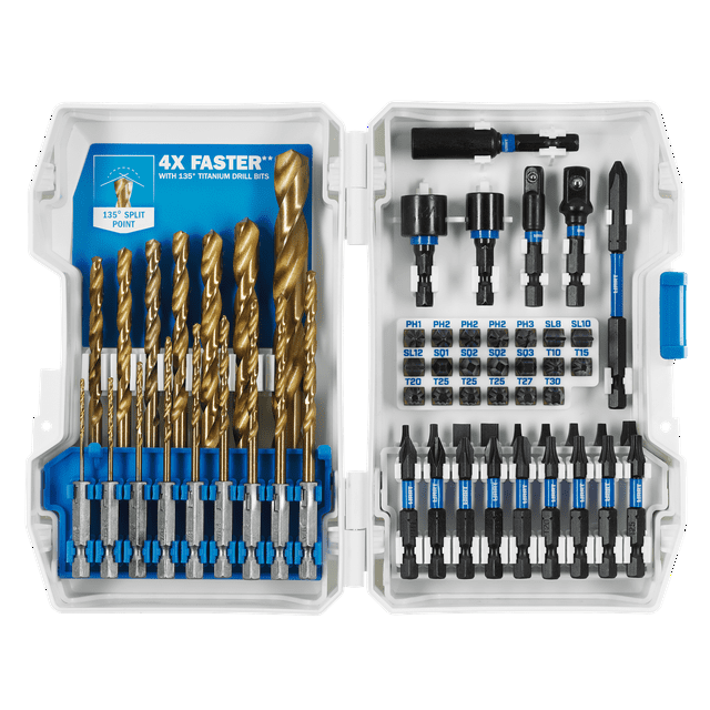 HART 60Piece Impact Drill/Driver Bit Set